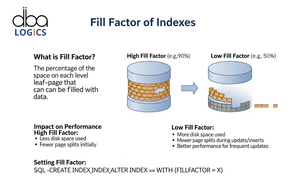 Explanation of Find Fill Factor of All Indexes in a Database in SQL Server